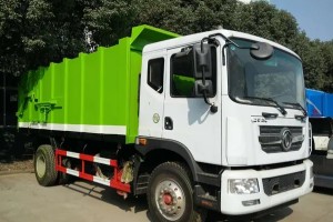 Dongfeng D9 self dumping docking garbage truck