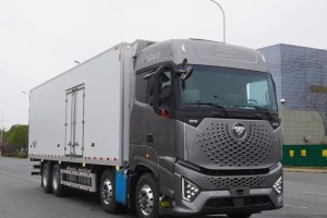 Mercedes Benz Auman 8x4 refrigerated van truck