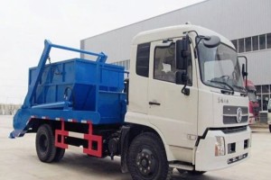 Dongfeng Tianjin 10cbm-12cbm swing arm garbage truck