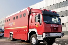 Sinotruk Howo 6-person mobile toilet truck