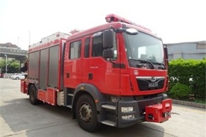 German MAN 4X2 emergency rescue fire truck