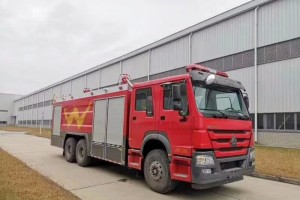 Sinotruk Howo 6X4 dry powder and foam fire truck