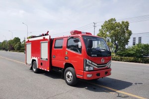 4x2 Dongfeng 2 ton water tank fire truck