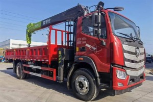 Mercedes Benz Auman truck with 8-ton 5-section boom crane