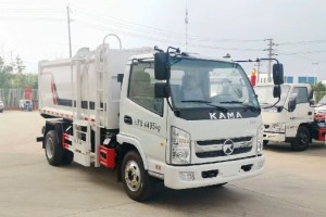 KAMA 6m³ rear hanging bucket garbage truck